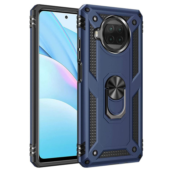 Бронированный Чехол до Xiaomi Mi 10T Lite, Nox Case Ring, синий