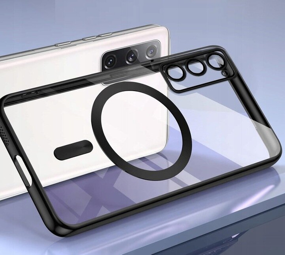 Чохол для Samsung Galaxy S20 FE, Electro MagSafe, чорний + Скло на екран