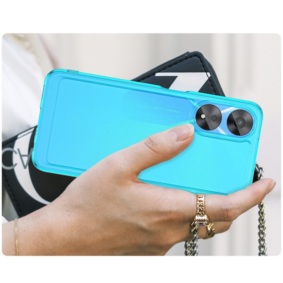 Чехол до Oppo A78 5G, Fusion Hybrid, синий