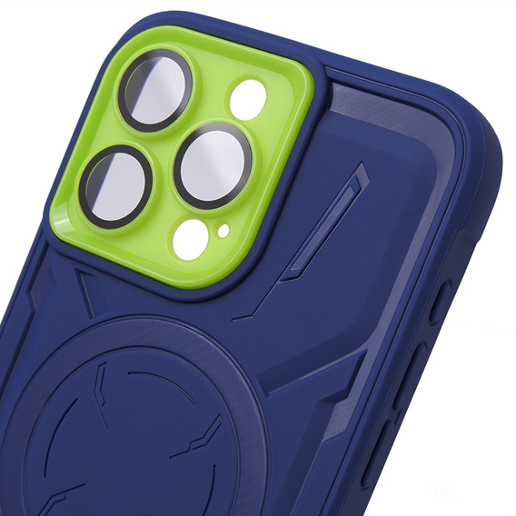 Чехол для iPhone 15 Pro, ERBORD Armor Mag, синий