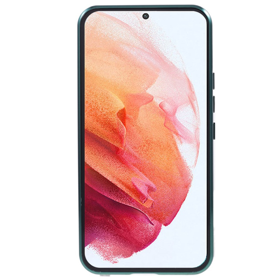 Чехол для Samsung Galaxy S21, Magnetic Dual Glass, зелёный