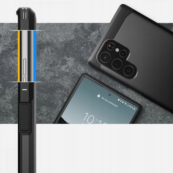 Чехол Spigen до Samsung Galaxy S22 Ultra, Tough Armor, чёрный