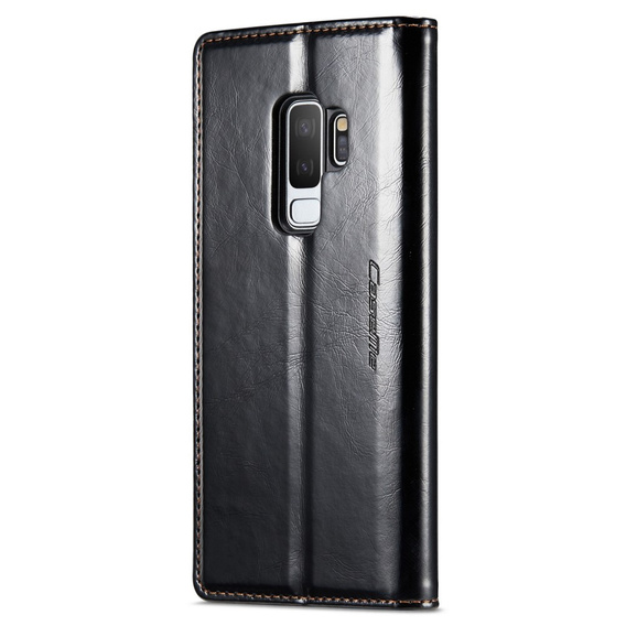 Флип-кейс CASEME для Samsung Galaxy S9+ Plus, Waxy Textured, чёрный