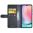 Флип-кейс для Samsung Galaxy A25 5G, Split Leather, чёрный