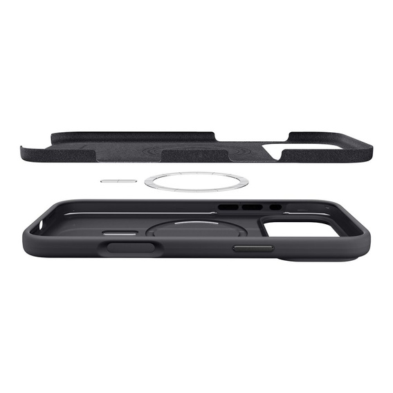 Spigen Чехол для iPhone 17 Pro, Silicone Fit MagSafe, черный