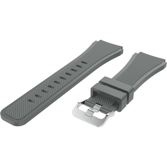Силіконовий ремінець Twill Texture 22mm, Grey