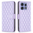 Откидной чехол для Motorola Edge 50 Pro 5G, Wallet, BINFEN COLOR, фиолетовый