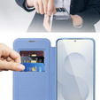 Откидной чехол для Samsung Galaxy S25 Edge, RFID Wallet MagSafe CamShield, синий