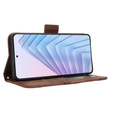 Откидной чехол для Xiaomi Redmi Note 14 4G, Card Slot, коричневый