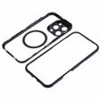 Магнітний чохол Dual Glass MagSafe для iPhone 16 Pro Max, чорний
