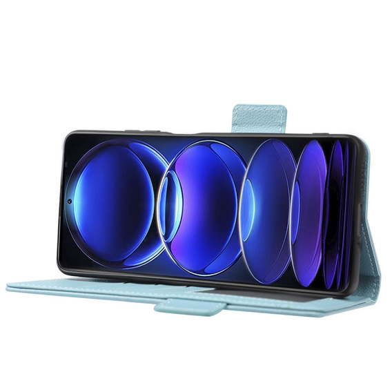 Откидной чехол для Xiaomi Redmi Note 12 5G / POCO X5 5G, Wallet Litchi Magnet, синий