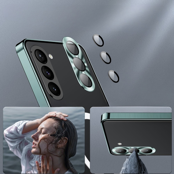 Захисний чохол для камери Samsung Galaxy S23 Plus, CamShield MagSafe, прозорий / зелений