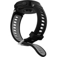 Силіконовий ремінець для Garmin Forerunner 22mm, Black/Grey