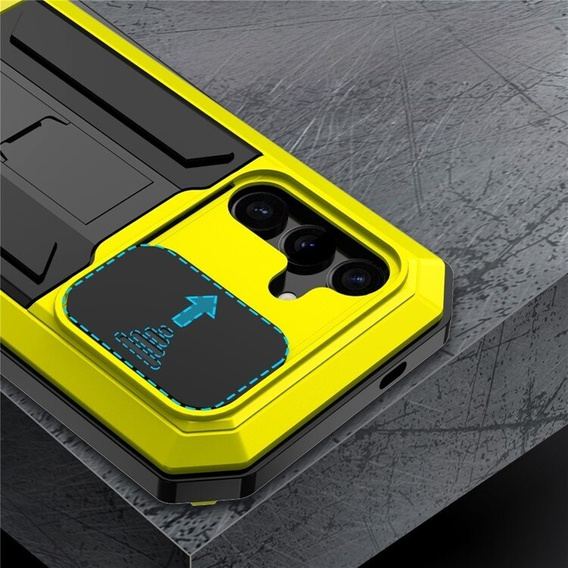 Бронированный чехол для Samsung Galaxy S24, R-JUST, серебряный