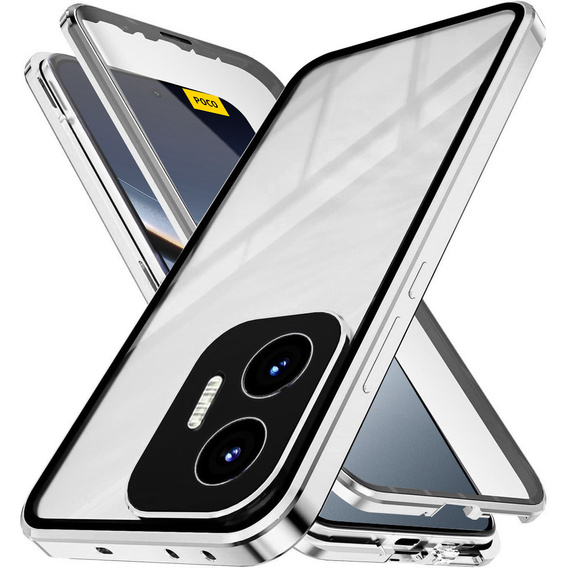 Магнітний чохол Dual Glass для Xiaomi Poco F7 5G