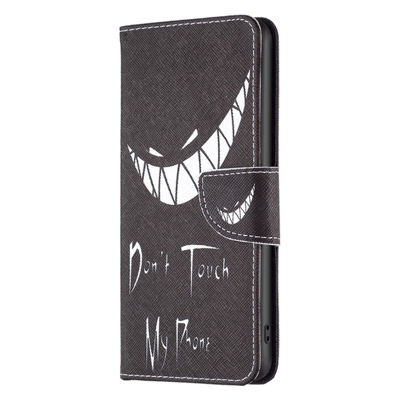 Чохол-книжка для Motorola Edge 40 Neo, Wallet, Don't Touch My Phone, чорний