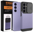 Чехол до Samsung Galaxy S24, ERBORD CamProtect Slide Camera, фиолетовый