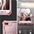 Бронированный чехол для iPhone 7 Plus / 8 Plus, Dexnor Full Body, розовый rose gold