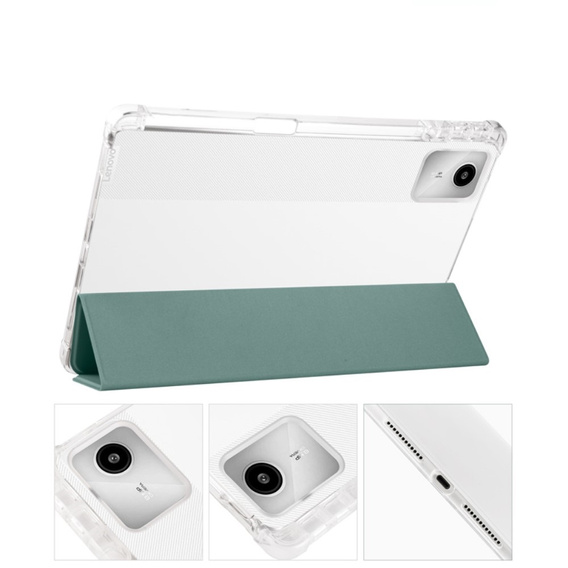 Чехол для Lenovo Tab M11, Smartcase Hybrid, с местом для стилуса, тёмно-зелёный
