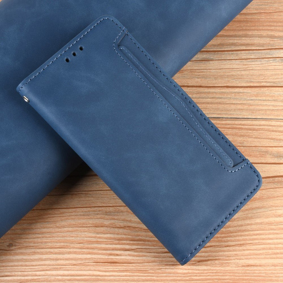 Футляр з клапаном для Xiaomi Redmi Note 8 Pro, Card Slot, темно-синій