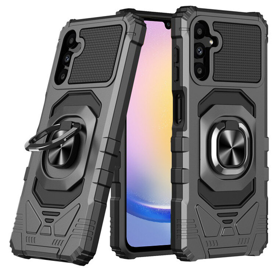 Чехол для Samsung Galaxy A25, TechDefender, черный + стекло 9H