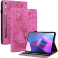 чехол-крышка для Lenovo Tab P12, flower, розовый