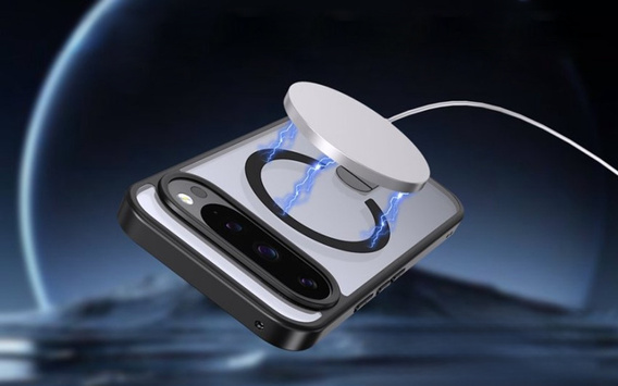 Гибридный чехол Fusion для Google Pixel 10 Pro XL, для MagSafe, с подставкой, черный