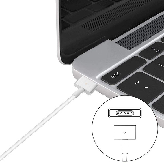 Блок питания 45 Вт для Apple Macbook 14,85 В 3,05 А с кабелем Magsafe 2 "T"