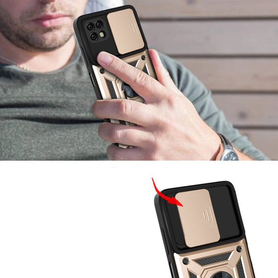Чохол NOX Camera Slide до Realme C21Y / C25Y, Gold