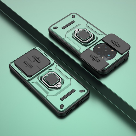 Чохол NOX Camera Slide Realme 14 Pro+ 5G, CamShield Slide, зелений
