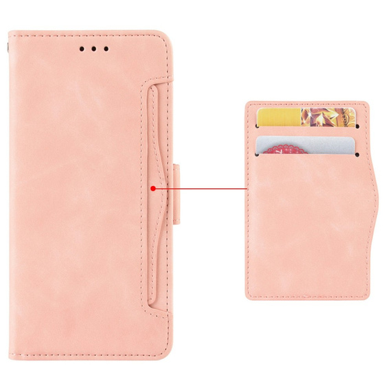 Откидной чехол для Honor Magic 7 Pro, Card Slot, розовый
