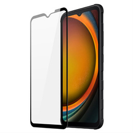 Загартоване скло для Samsung Galaxy Xcover 7, Dux Ducis на весь екран, чорна рамка