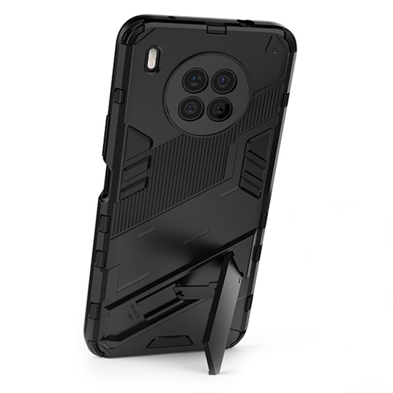 Чехол для Huawei Nova 8i /Honor 50 Lite, Military kickstand, синий