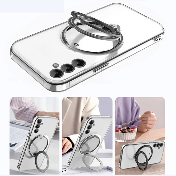 Магнитный чехол для Samsung Galaxy S25+ Plus, для MagSafe, чёрный