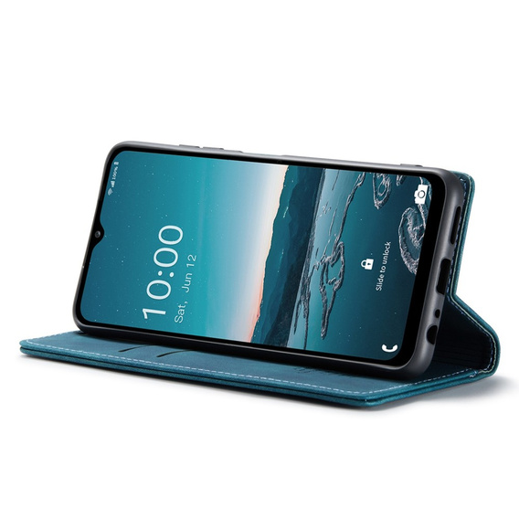 Чехол CASEME для Samsung Galaxy M33 5G, Leather Wallet Case, синий