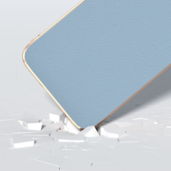 Чехол до Samsung Galaxy S23 FE, Cowhide Leather, синий