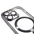 Чохол для iPhone 14 Pro, Electro MagSafe, чорний + Скло на екран