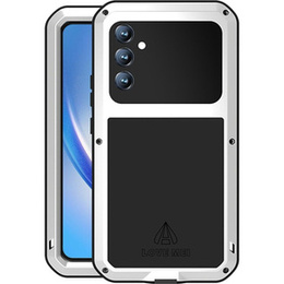 Чехол Love Mei до Samsung Galaxy A34 5G, armored with glass, серебряный