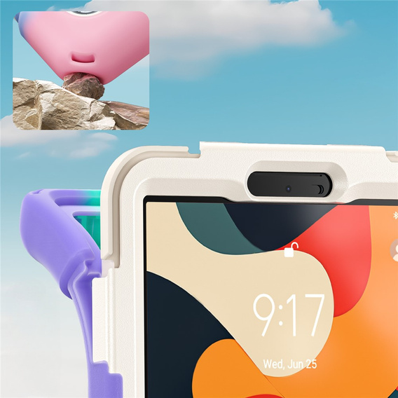 Бронированный чехол с подставкой и ремнем через плечо для Lenovo Tab One