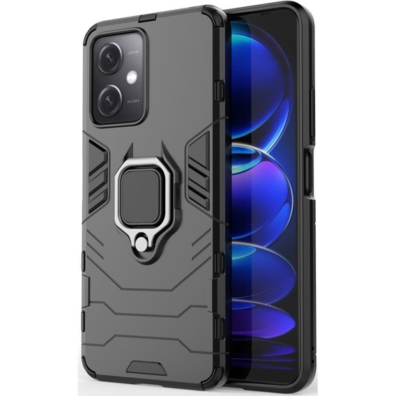 Чoхол до Xiaomi Redmi Note 12 5G / POCO X5 5G, Kickstand Ring, чорний