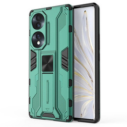 Чехол до Honor 70 5G, Military kickstand, зелёный