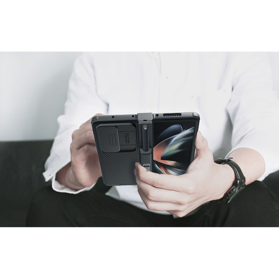 Бронированный чехол Nillkin для Samsung Galaxy Z Fold4 5G, CamShield Pro, чёрный