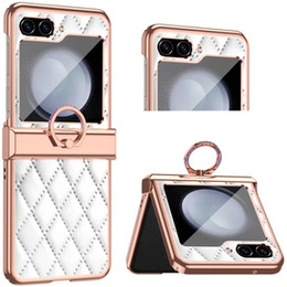 Чехол для Samsung Galaxy Z Flip5 5G, Electro Stitching , белый