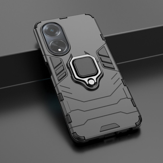 Чехол до Oppo A98 5G, Kickstand Ring, чёрный