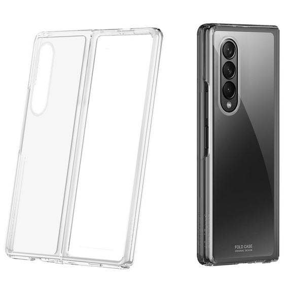 Чохол Rubberized Hard PC Shell для Samsung Galaxy Z Fold 3 5G,  Matte Clear