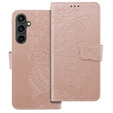 Чохол-книжка для Samsung Galaxy S23 FE, Butterfly, рожевий rose gold