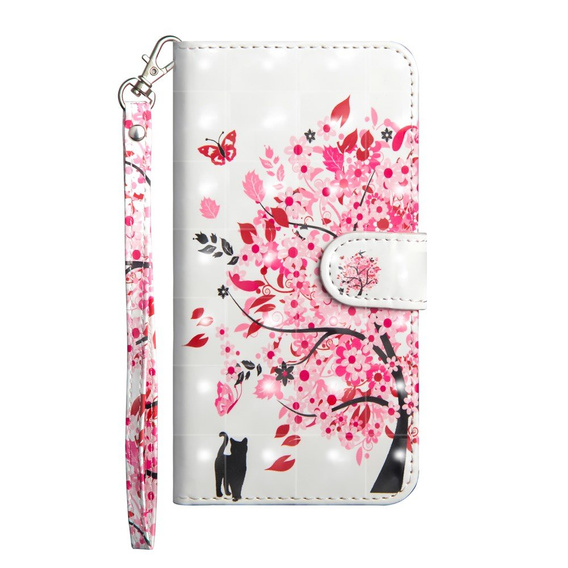 Откидной чехол для Xiaomi Redmi Note 8 Pro, Wallet cat & tree, белый