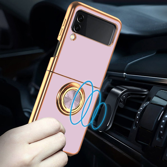 Чoхол до Samsung Galaxy Z Flip 4 5G, Electro Ring, фіолетовий
