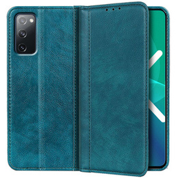 Чехол до Samsung Galaxy S20 FE, Wallet Litchi Leather, зелёный