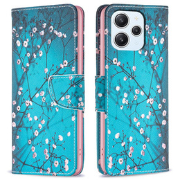 Откидной чехол для Xiaomi Redmi 12 4G, Wallet, Sakura, синий